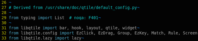 Qtile Config